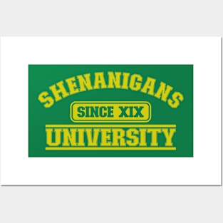 Shenanigans University (Gold) Posters and Art